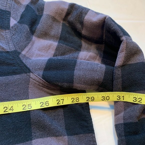Croft & Barrow Flannel Jacket Shacket Fleece Lined‎ Snap Shirt Plaid 2XB Big - Picture 10 of 12